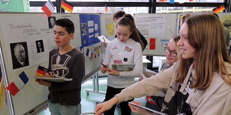 Die deutsch französische Freundschaft lebt an der Homburg Schule in Stadtoldendorf