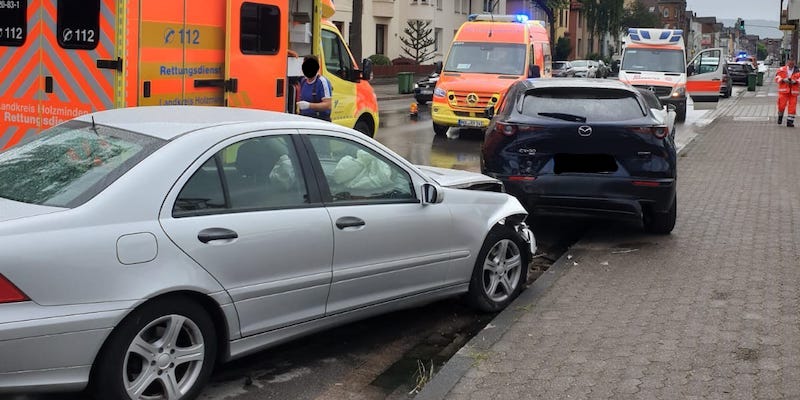 Auffahrunfall in der Fürstenberger Straße