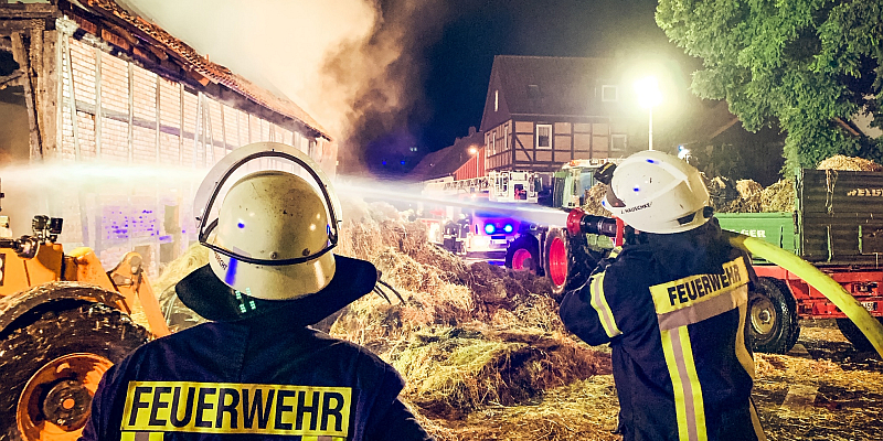 Wieder Brand im Bereich Einbeck: 250.000 Euro Sachschaden nach Feuer