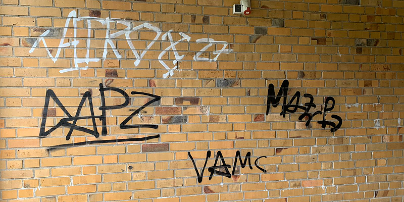 Vandalismus an der TV Sporthalle