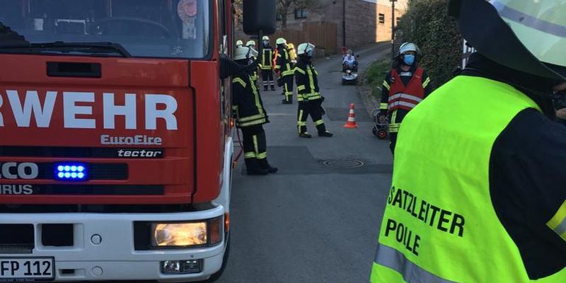 Kellerbrand im Mühlenweg in Polle