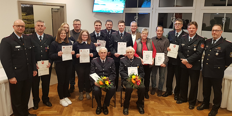 Feuerwehr Arholzen blickt auf ereignis-, abwechslungs- und erfolgreiches Jahr 2019 zurück