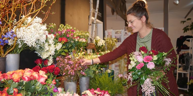 „Männer sind eigentlich ganz unkompliziert!“ Zu Besuch bei einer Floristin, kurz vor dem Valentinstag