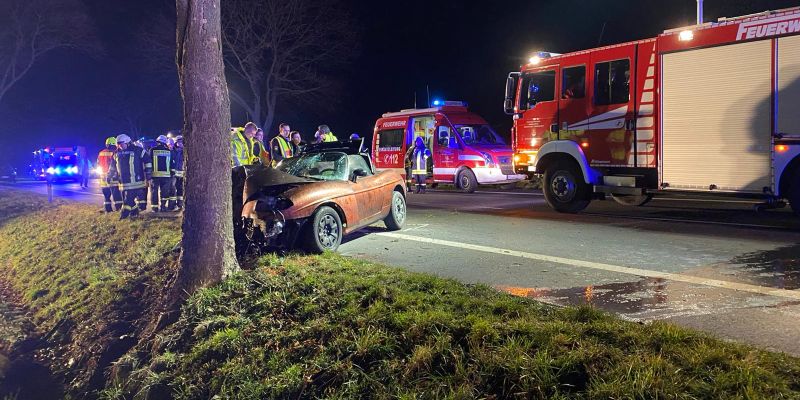 Schwerer Unfall auf der B240 zwischen Dielmissen und Lüerdissen