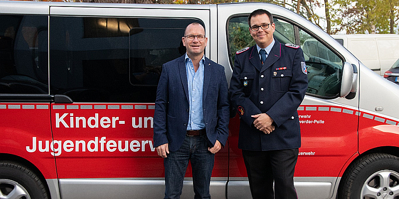 Strebost-Stiftung unterstützt Jugendfeuerwehr bei Fahrzeugbeschaffung