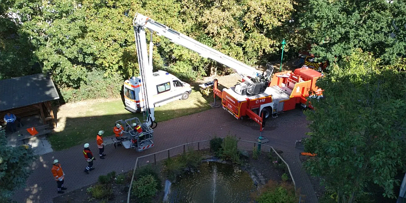 Brand in Seniorenresidenz: Feuerwehr probt für den Ernstfall