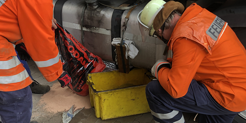 Feuerwehreinsatz im Delligser Industriegebiet 