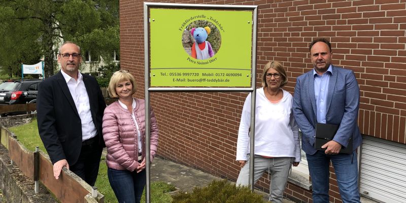 Landratskandidat Michael Schünemann besucht die Frühförderstelle “Teddybär“ in Neuhaus