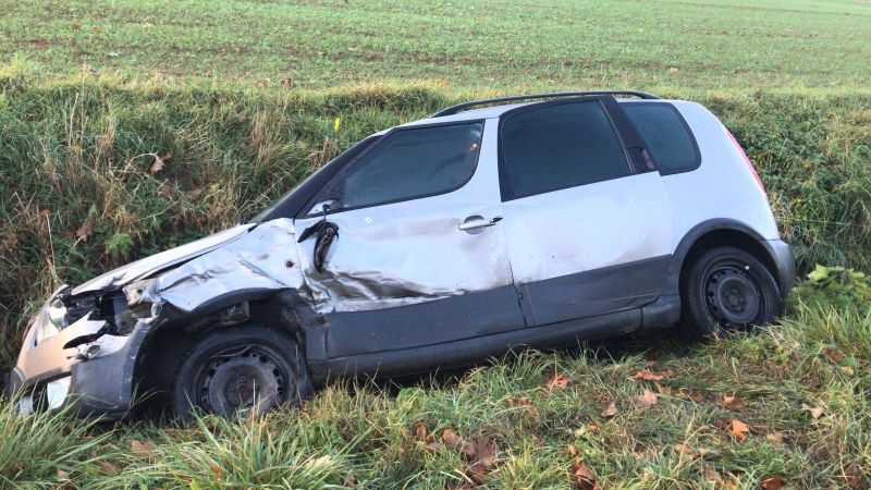 Zu hohe Geschwindigkeit verursacht Verkehrsunfall