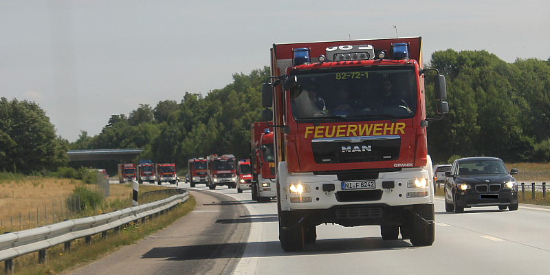Niedersachsen unterstützt mit Feuerwehrkräften die Waldbrandbekämpfung in Schweden