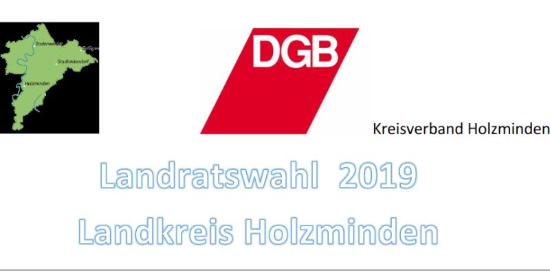 DGB Kreisverband Holzminden diskutiert mit Landratskandidaten am 09. Mai