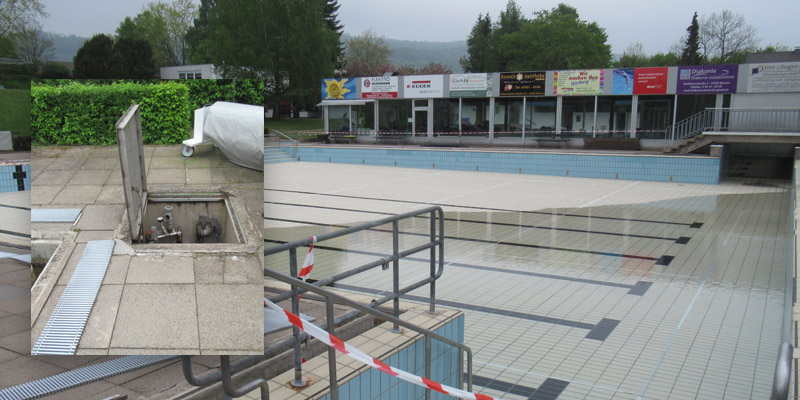 Zeugen gesucht: 300 Kubikmeter Wasser im Freibad abgelassen