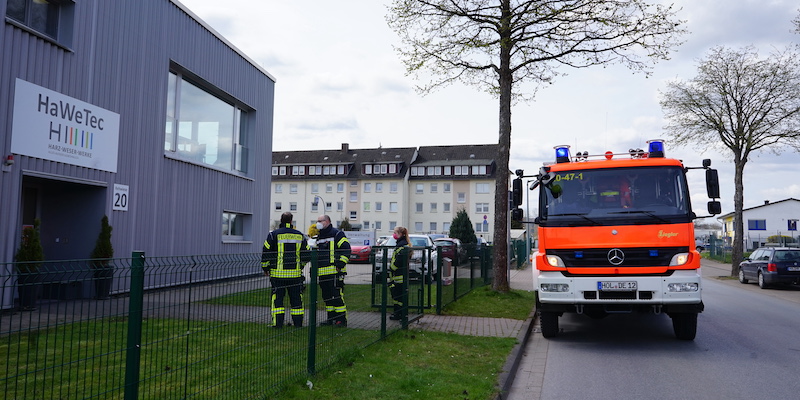 Handmelder eingedrückt - Feuerwehreinsatz in der Rehwiese