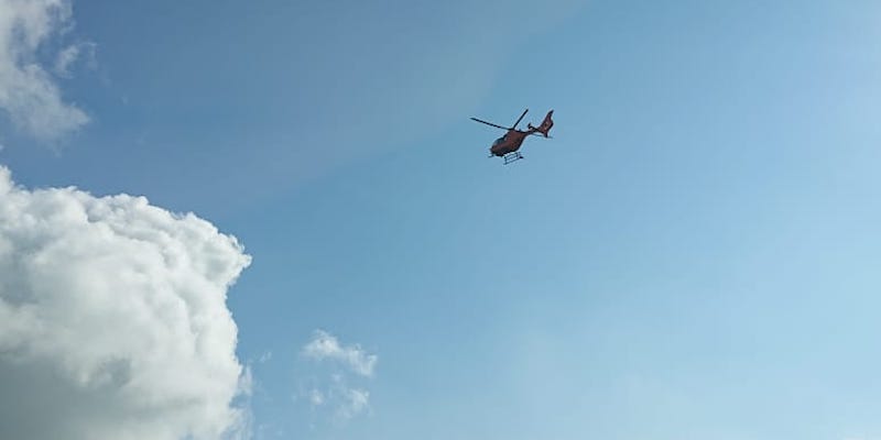 Arbeitsunfall: Rettungshubschrauber landet in Eschershausen 